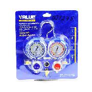 Манометрический коллектор VMG-2-R410A-B-02 с комплектом заправочных шлангов