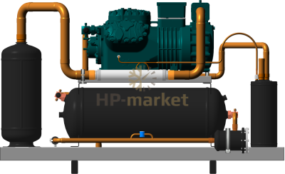 Высокотемпературный компрессорно-ресиверный агрегат ISTCOOL CRH 102 ECO