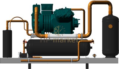Высокотемпературный компрессорно-ресиверный агрегат ISTCOOL CRH 56 ECO
