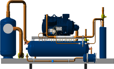 Среднетемпературный компрессорно-ресиверный агрегат ISTCOOL CRM 33 STN