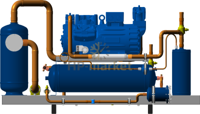 Высокотемпературный компрессорно-ресиверный агрегат ISTCOOL CRH 51 PRO2
