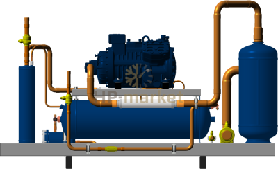 Высокотемпературный компрессорно-ресиверный агрегат ISTCOOL CRH 39 STN
