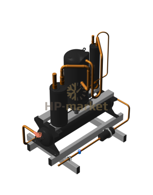 Высокотемпературный компрессорно-ресиверный агрегат ISTCOOL CRH 24 ECO
