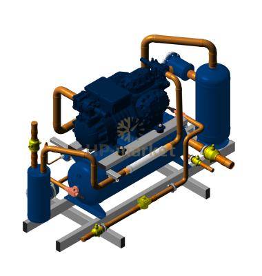 Среднетемпературный компрессорно-ресиверный агрегат ISTCOOL CRM 62 STN