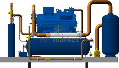 Высокотемпературный компрессорно-ресиверный агрегат ISTCOOL CRH 40 PRO2