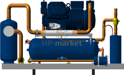 Высокотемпературный компрессорно-ресиверный агрегат ISTCOOL CRH 79 STN