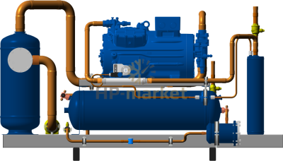 Высокотемпературный компрессорно-ресиверный агрегат ISTCOOL CRH 46 PRO2
