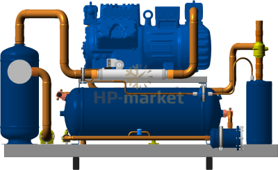 Высокотемпературный компрессорно-ресиверный агрегат ISTCOOL CRH 107 PRO2