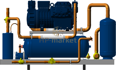 Среднетемпературный компрессорно-ресиверный агрегат ISTCOOL CRM 69 STN