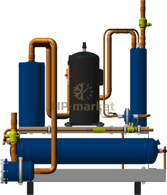 Высокотемпературный компрессорно-ресиверный агрегат ISTCOOL CRH 15 STN