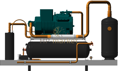 Высокотемпературный компрессорно-ресиверный агрегат ISTCOOL CRH 38 ECO